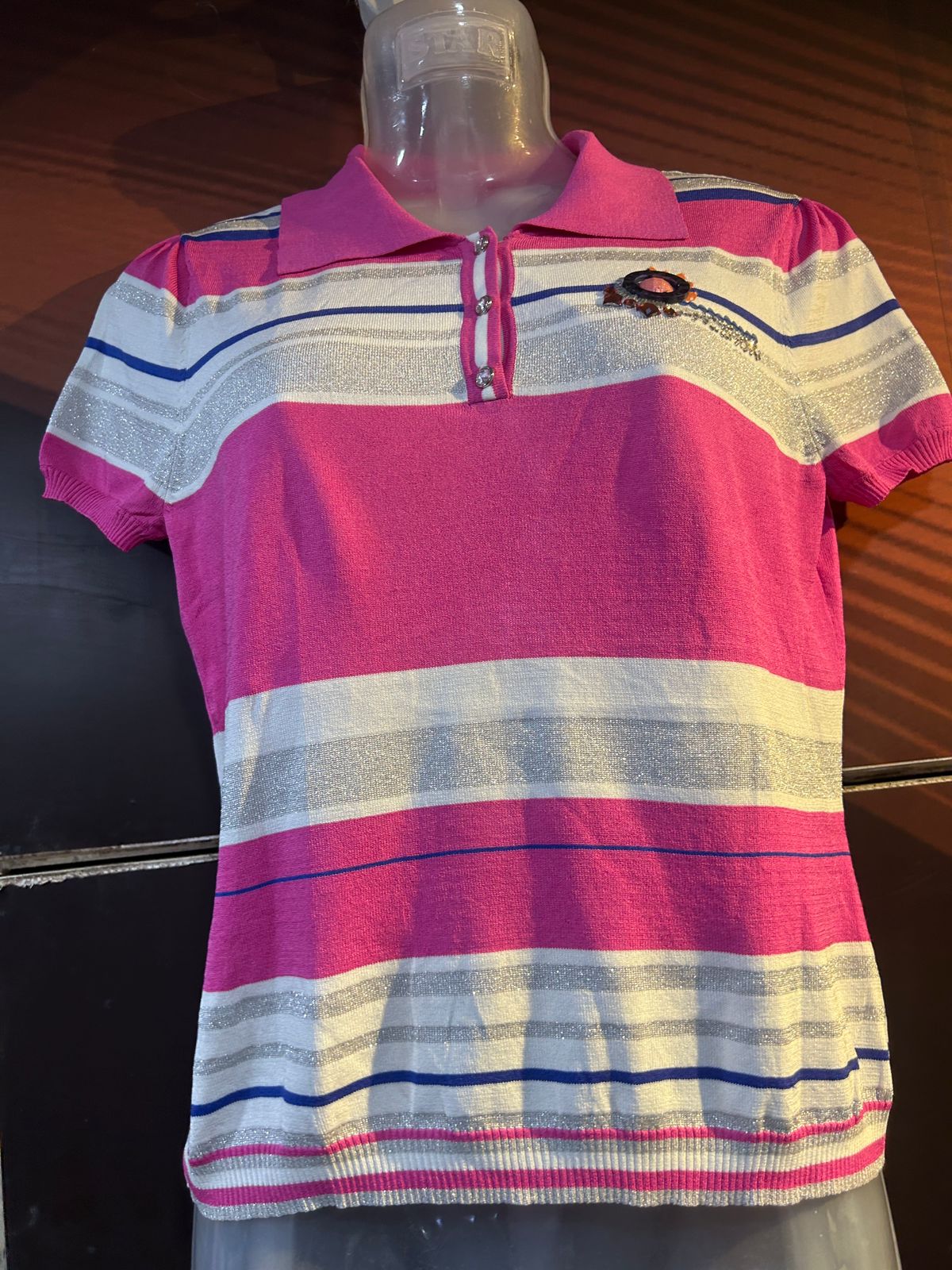 Sweatshirt Pink & White half sleeves 11(6.11.25)