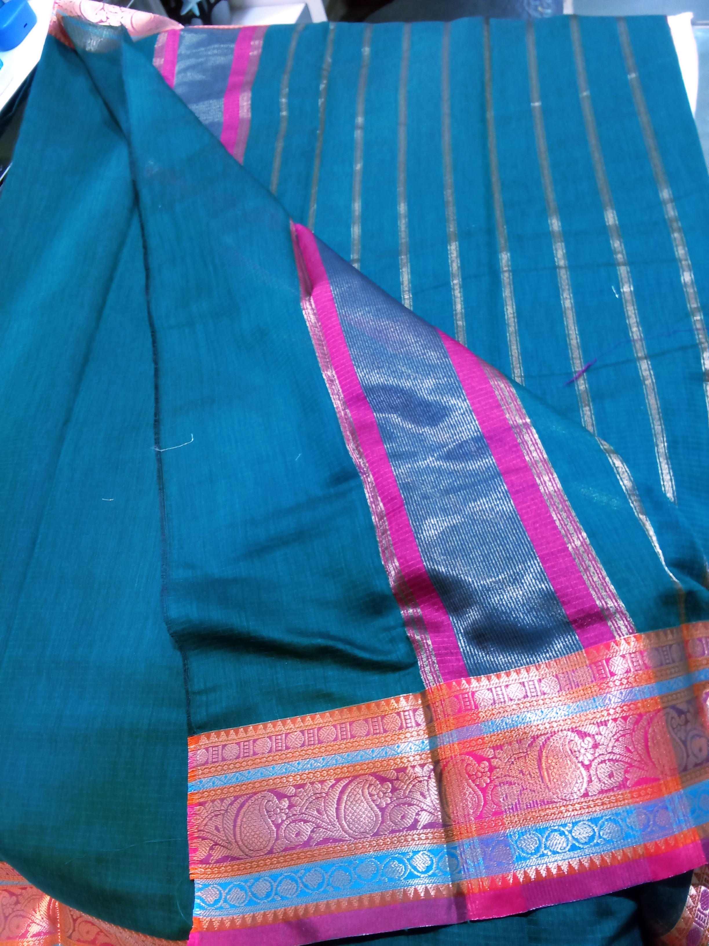 Sari kanchi baram Green 