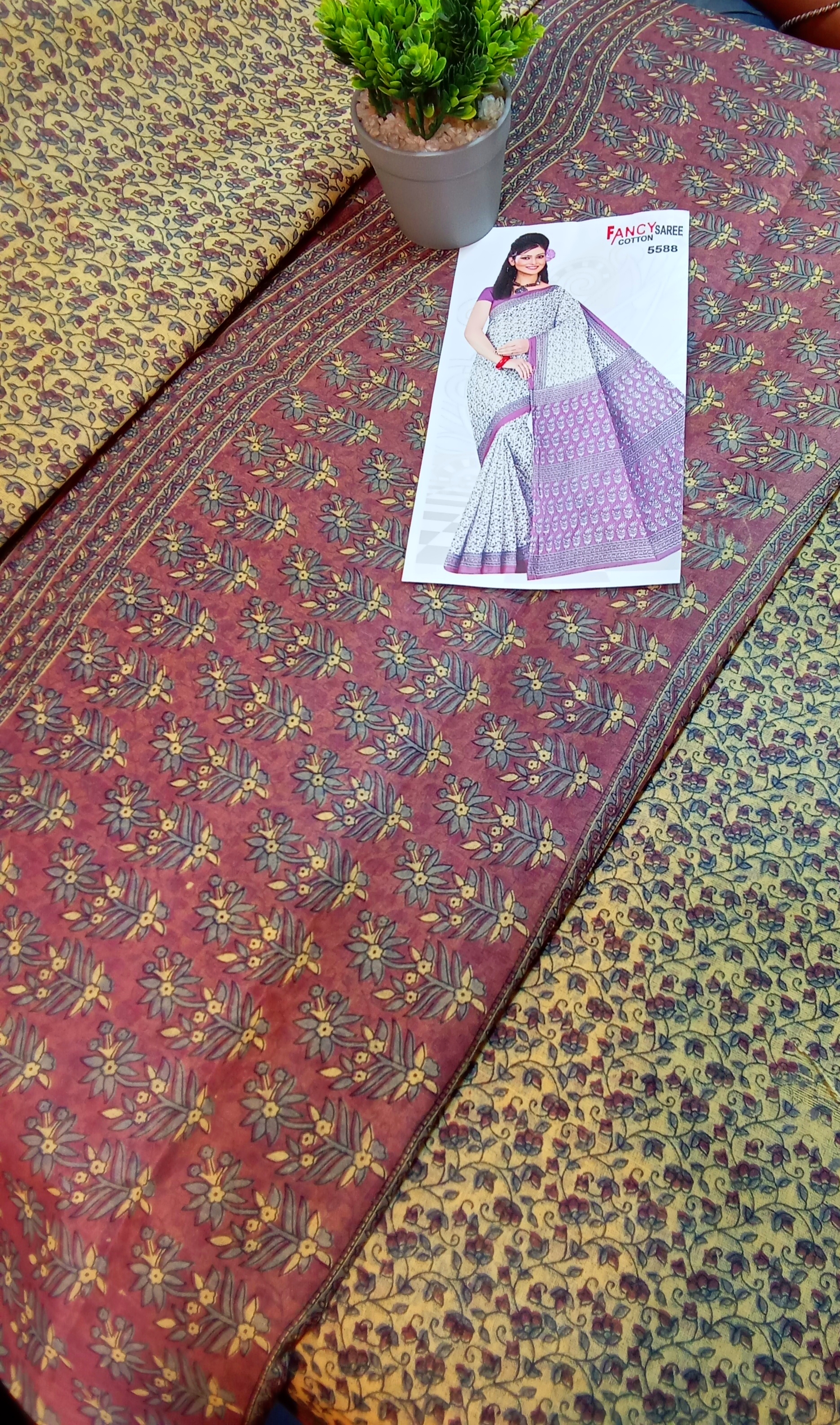 Sari chapa cotton black