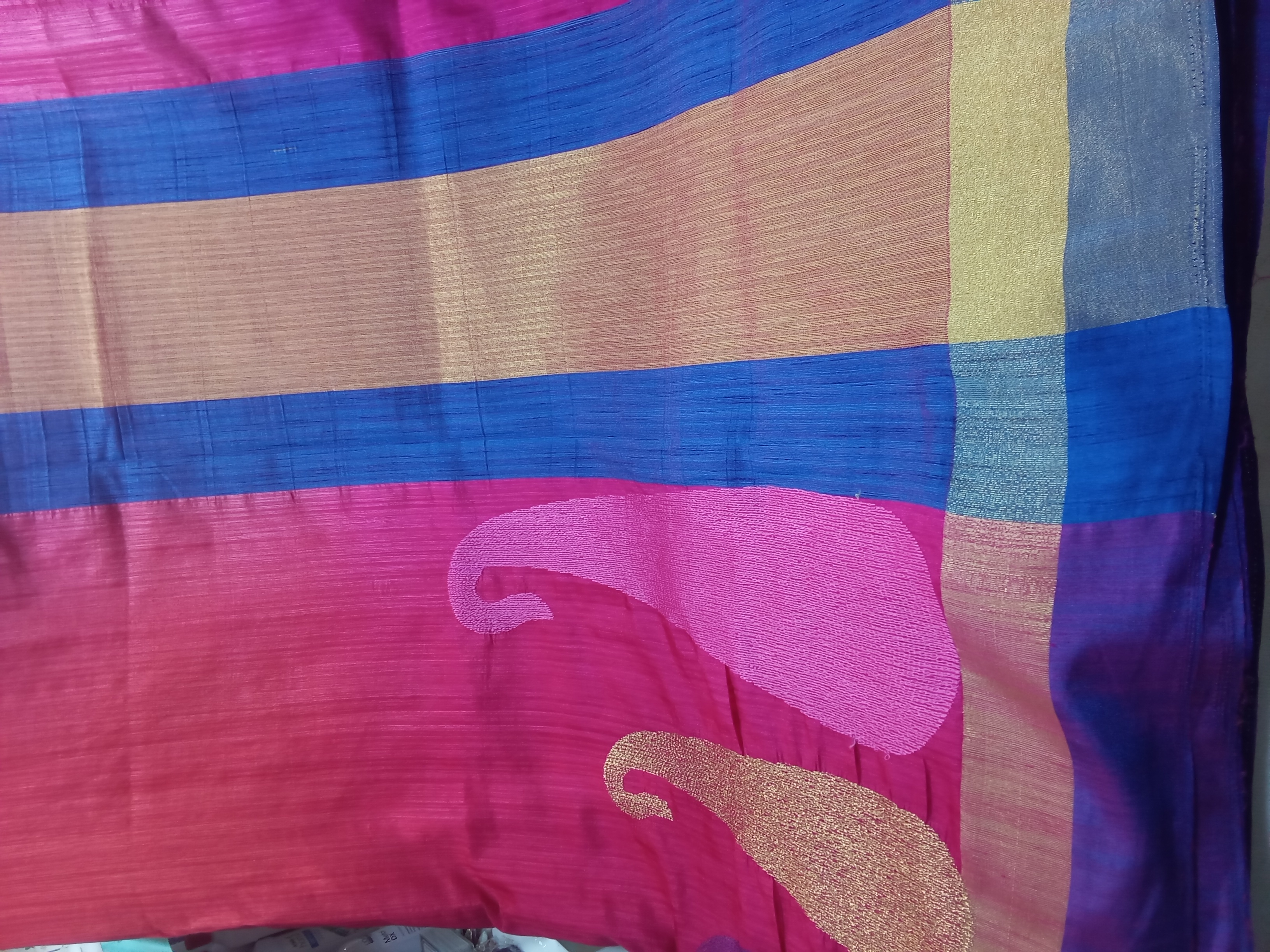 Sari bangalore tissu silk 30.7.25