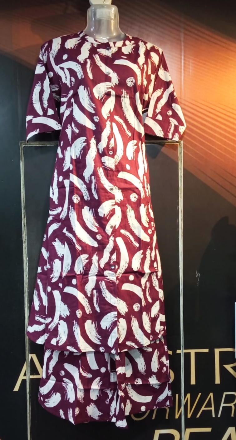 2 pic Cord Set Reyon Megenta & White 4(15.09.25)